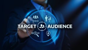 Man chooses Target Audience Marketing