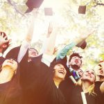 Graduated Students cheering