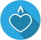 Icon With Heart With Flame On Top