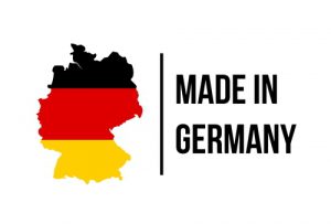 Germany painted in black-red-yellow colors